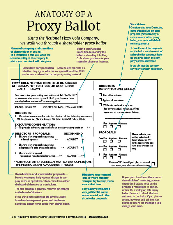 proxy ballot sample