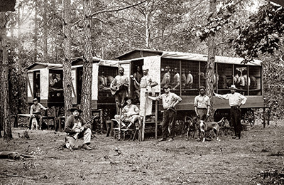 Chain gang of Black convicts responsible for road work, 1910. Pitt County, North Carolina. Photographer unknown.