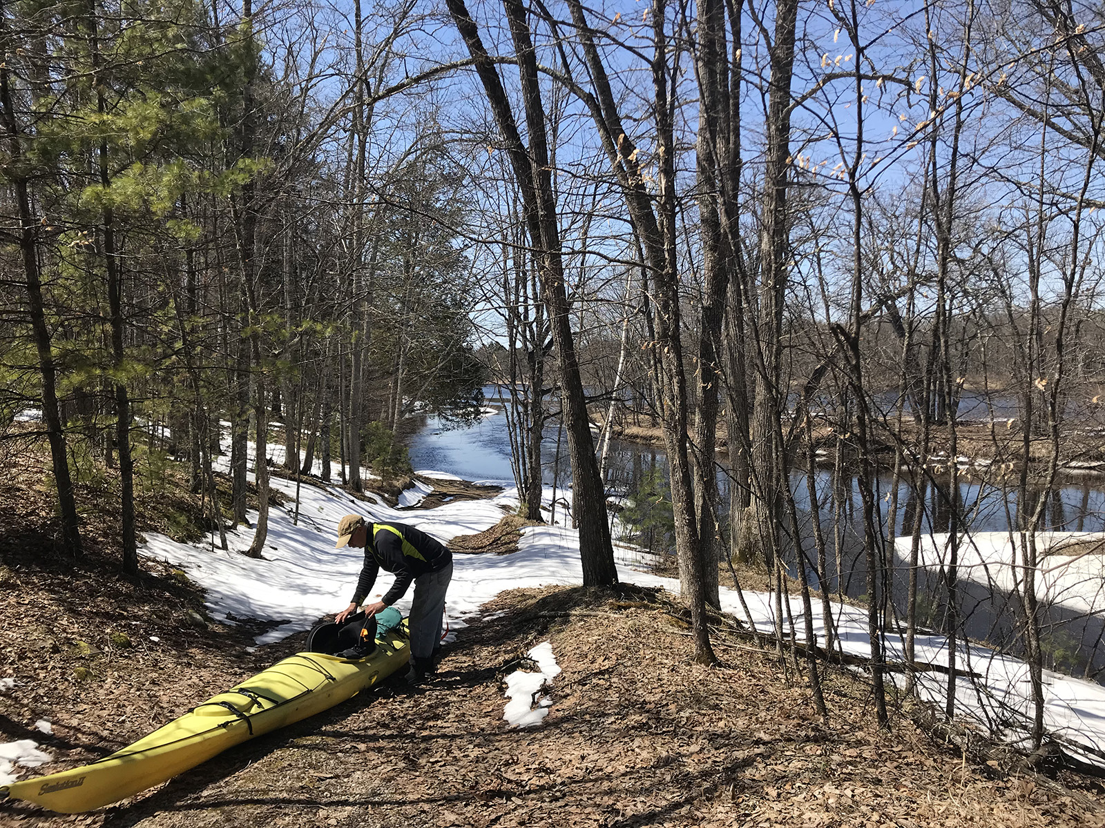 kayak on the Menominee river