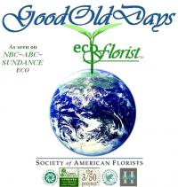 The eco- alternative florist.  Everyday green, Event green, Wedding green.  Flowers at peace with the planet as seen on ABC NBC