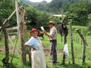 Maximo and Natalia Velasquez in Rio Negro Honduras