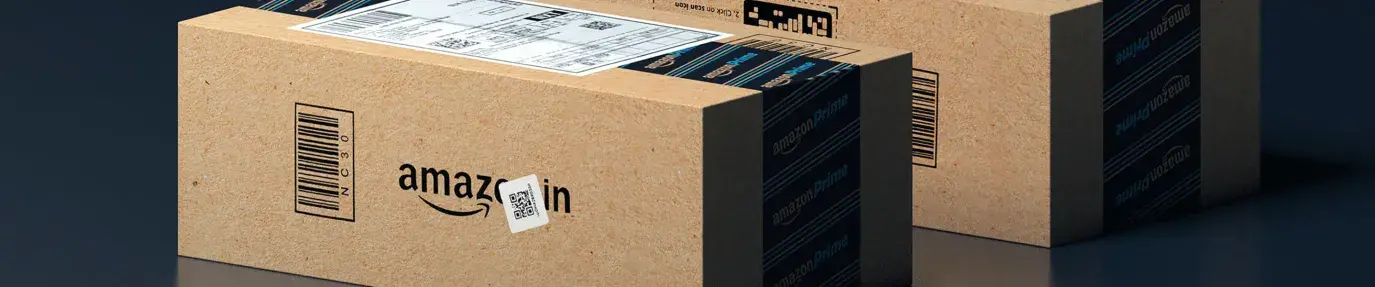 two amazon shipping boxes