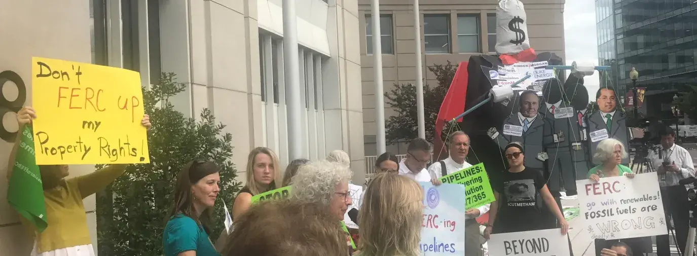 Protest Outside of FERC