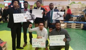 Black Lives Matter activists at COP20